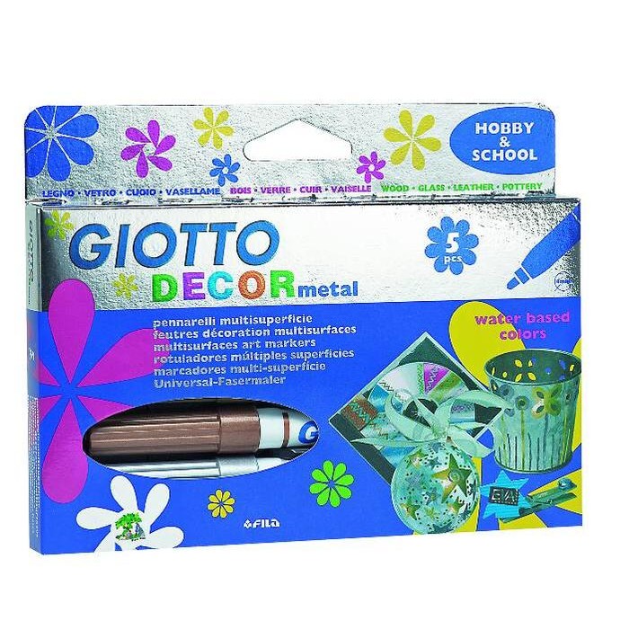

Giotto Decor Metal / Spidol Paint Marker Metalik Gratisongkir