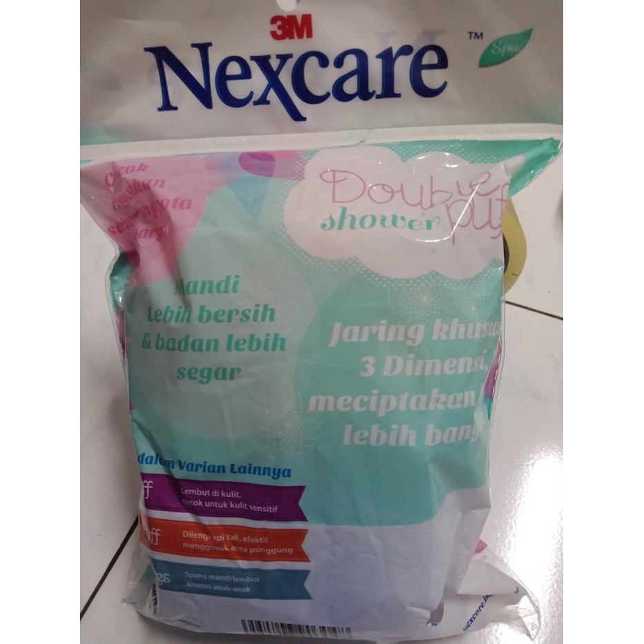 3M Nexcare Double Shower Puff / Spon Mandi -Gratisongkir