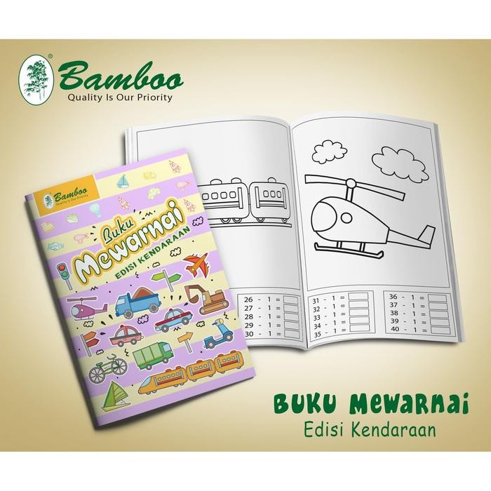 

Bamboo Coloring Book Sbb/Buku Seni Belajar Berhitung [20 Pcs] Gratisongkir