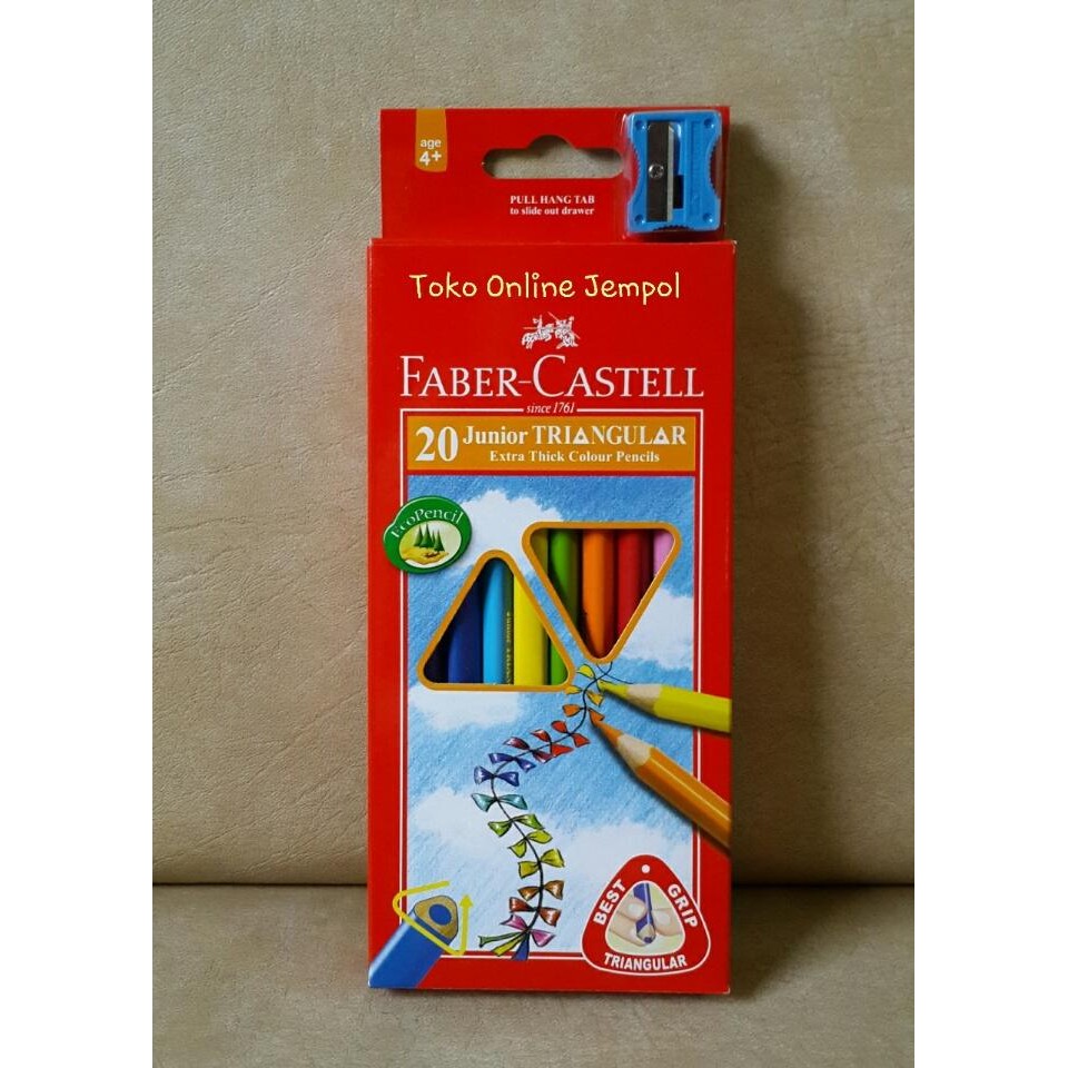 

Atk0224Fc ( 20Warna Junior Triangular Pensil 116538-20 Goodie Faber Tk Gratisongkir