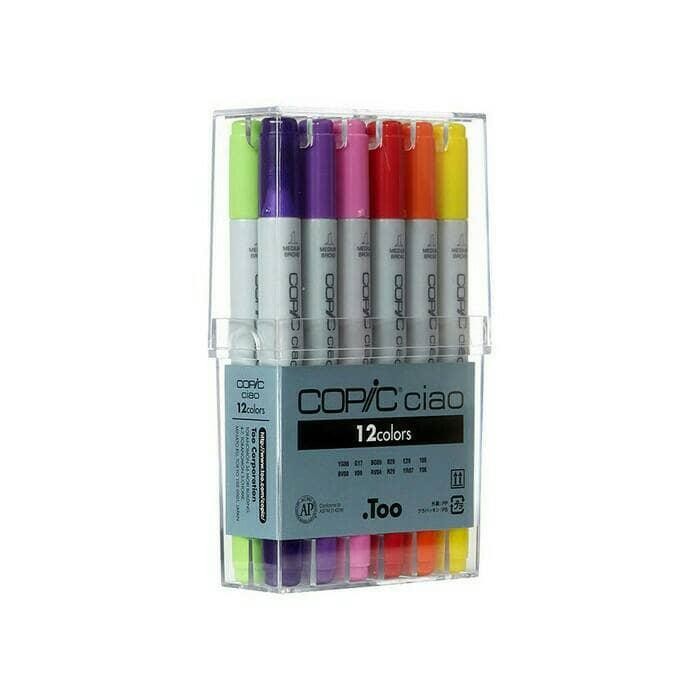 

Copic Ciao Marker 12 Colours Basic Gratisongkir