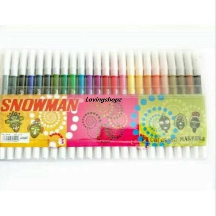 

Spidol Snowman Coloring Marker 24 Warna Alat Tulis - Stationery Gratisongkir