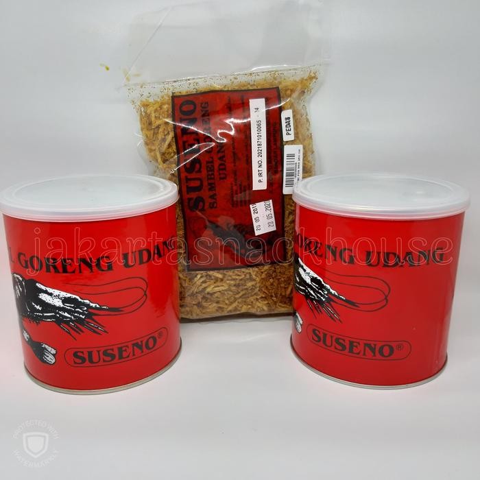 

Gdh SAMBAL GORENG UDANG NON CABE SUSENO KALENG LAMPUNG
