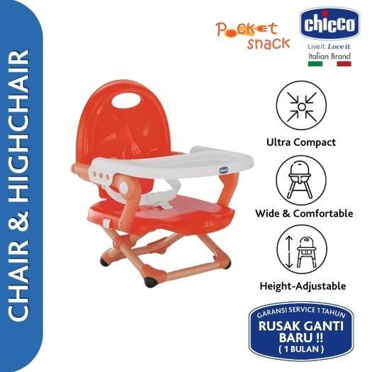 Chicco Pocket Snack Booster Seat / Kursi Bayi / Kursi Makan Bayi / Kursi Mpasi Bayi / Baby Seat /