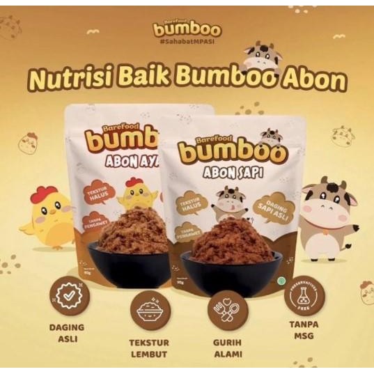 

Gdh Barefood Bumboo Abon MPASI tanpa MSG & Pengawet - Abon MPASI Bumboo