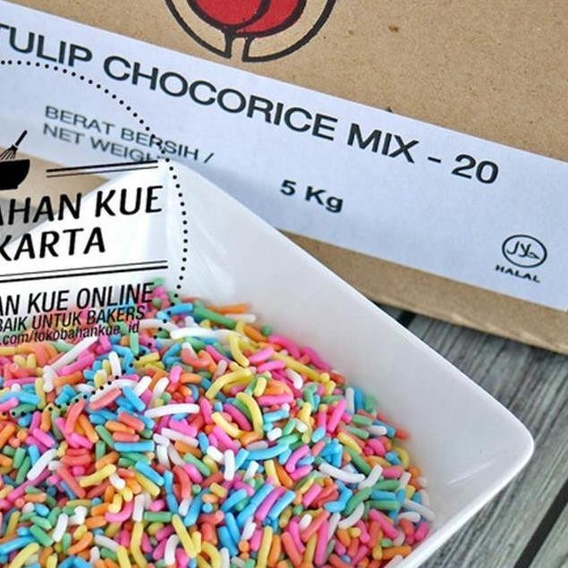 

Ger Tulip Meses Rainbow MIX 250gr Chocorice MIX Mesis Warna Warni Ceres Meises Pelangi