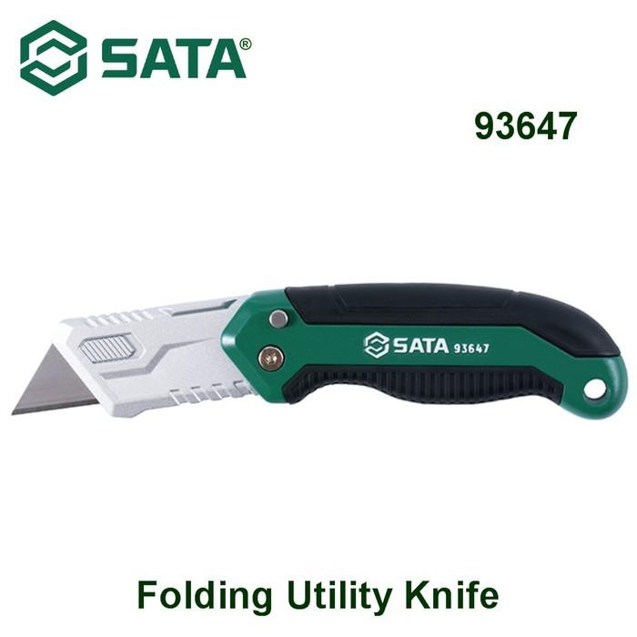 

Pisau Cutter Utilitas Lipat 93647 Folding Utility Knife Sata Tools