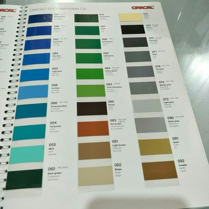 Menarik Oracal Seri 651 /Sticker Oracal /Oracal Glossy & Doff 1 Roll
