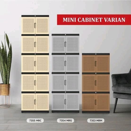 LEMARI PAKAIAN NANDOS NAIBA 3 SUSUN / 4 SUSUN / 5SUSUN / LEMARI PAKAIAN PLASTIK 2 PINTU