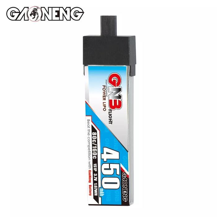 Gnb 1S 3.7V 450Mah 80C Plastic Head Gnb Connector Lipo Battery Gratisongkir