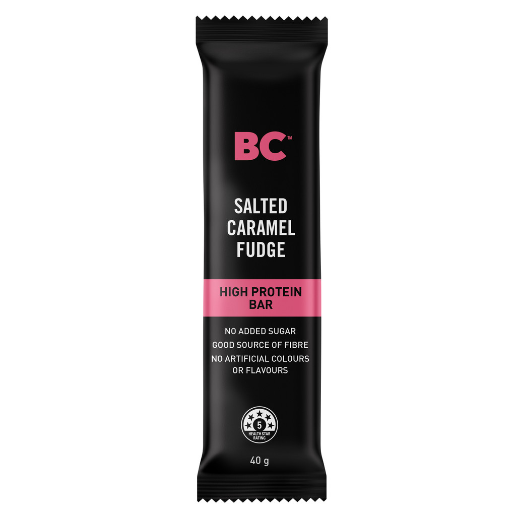 

BC Protein Bar – Cemilan Sehat Tinggi Protein | High Protein Snack for Fitness | Indulge Salted Caramel Choc 40g
