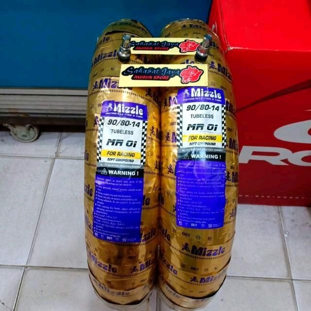 Ban Softcompound Mizzle Mr 01 90/80X14 Ring 14 Depan Belakang Ring 14 Mizzle Mr 01 Harga Khusus