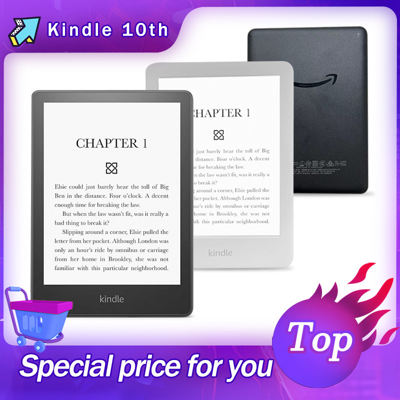 Kindle 10th E-book Reader 6" E-ink Touch Screen Ebook with Backlight kindle ebook reader Younger