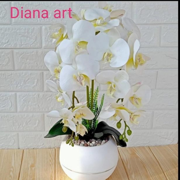 bunga anggrek#anggrek hias#anggrek artificial#bunga plastik#murah#