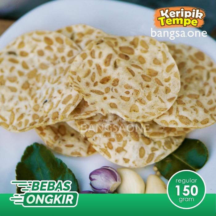 

Keripik Tempe Bangsa one, 150 gr Kemasan Polos. LEBIH HEMAT! Snack Cemilan