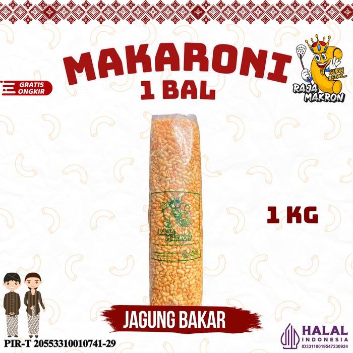 

1 BAL MAKARONI KRES BANTAT RASA JAGUNG BAKAR KEMASAN 1 Kg Asin Kuning Makaroni Snack Makanan Food