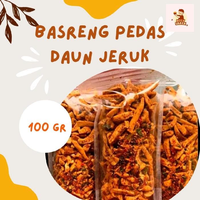 

Basreng pedas daun jeruk viral 100g Food Snack Goreng Kering Cemilan