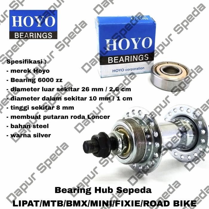 Bearing Freehub/Hub/Bos Sepeda Roda Belakang 6000Zz Seli,Mtb,Minion, #Gratisongkir