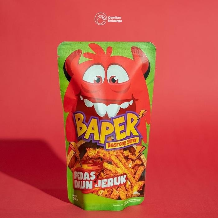 

Basreng Bapper Poll! Cekelin Snack Viral 50gr Varian Pedas