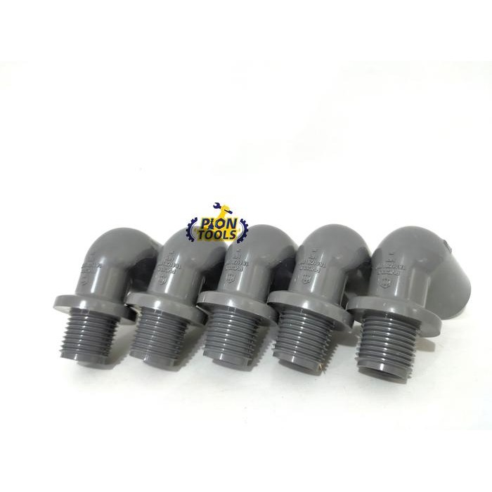 SCG KNIE DRAT LUAR 1/2" AW Elbow knee PVC Keni Valve Elbow 1/2 inch