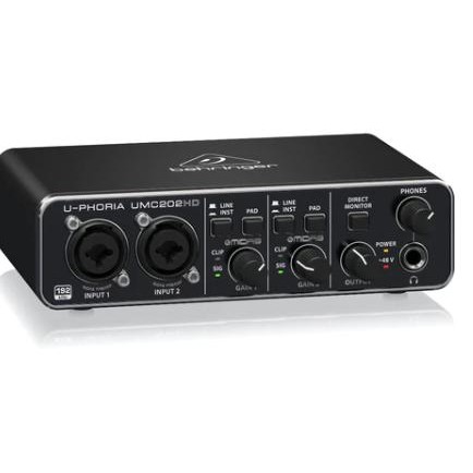 Audio Interface Behringer UMC202HD USB Audio Interface Audiophile