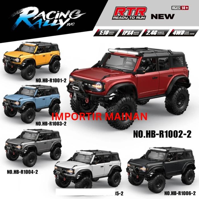 HUANGBO HB-R1001-2 R1002-2 rc crawler 1:10 winch LED light diff lock Remote Control Toy