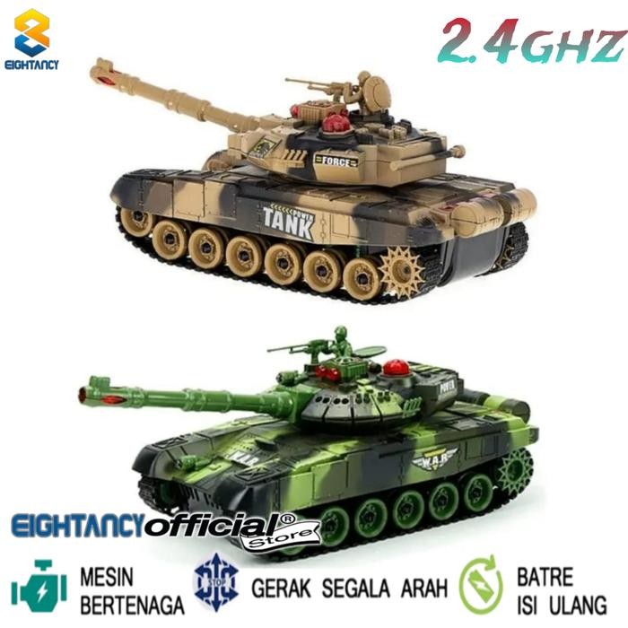 8T Rc Tank 9993 WAR TANK BAJA 2.4GHz Mobil Tank Remote Control Mainan Tank Rc Mainan Anak Mobil Tank
