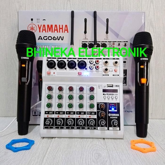 MIXER YAMAHA AG06W / AG 06W MIXER 6 CHANNEL + 2 WIRELESS