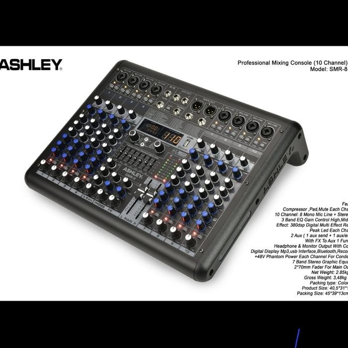 Mixer Ashley SMR 8 ( 8 Channel )