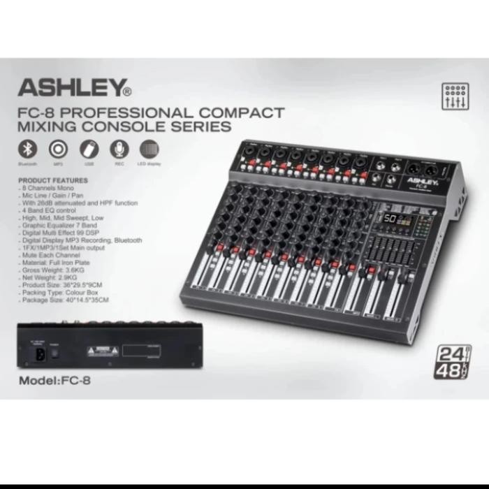 Mixer Audio 8 Channel Ashley FC-8