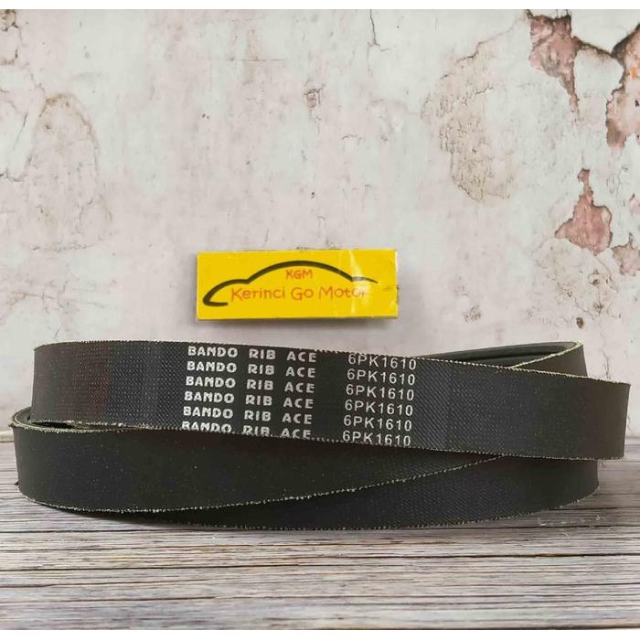 BANDO VAN BELT 6PK 1610 RIB BELT TALI KIPAS 6PK-1610 FAN BELT ALUR Best Quality