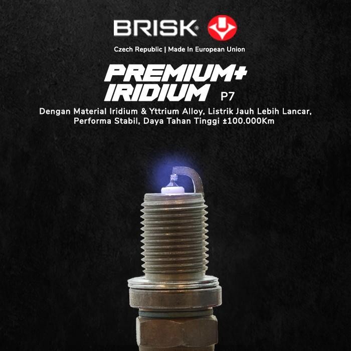 Busi Mobil Toyota Vios BRISK Premium Iridium P7 Best Quality