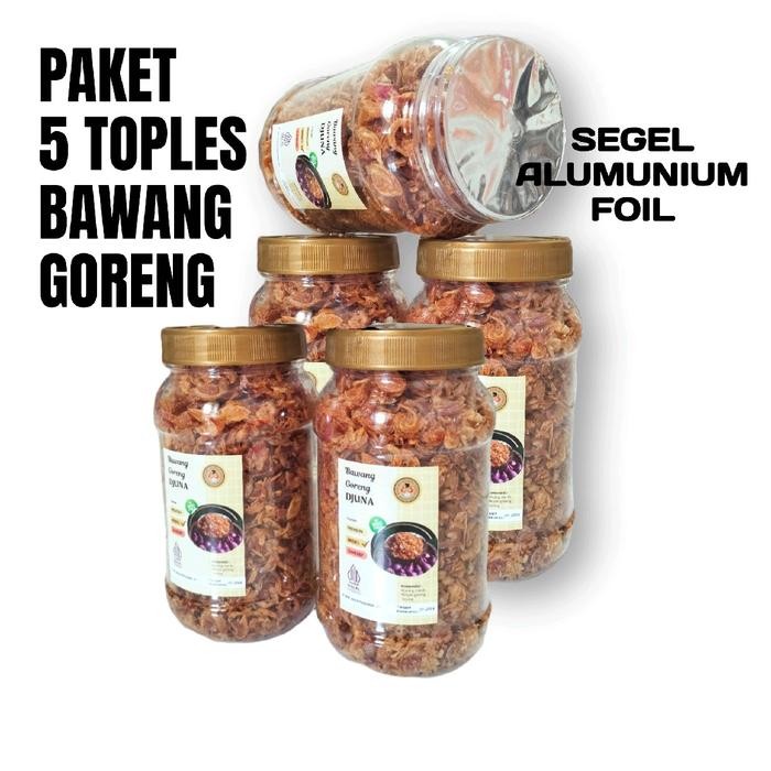 

New Bawang Goreng Super ( PAKET 5 TOPLES ) Tanpa MSG Tanpa Campuran Ubi/ketela Spices Bahan Rempah