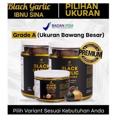 (BAWANG TUNGAL) BAWANG HITAM BLACK GARLIC IBNU SINA/ SOLO BLACK GARLIC BAWANG LANANG HITAM TUNGGAL