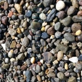 Batu kerikil sungai scape hiasan taman rium paludarium. *