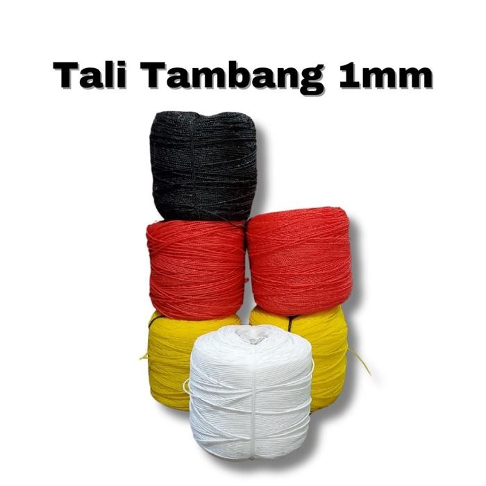 Tali Tambang 1 mm 200 meter - Tali Tambang Plastik 1 mili - Tali Serbaguna - Tali Layangan Hitam