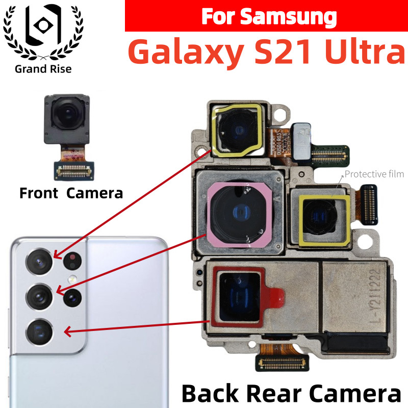 For Galaxy S21 Ultra S21U Camera Set For Samsung Galaxy S21U 5G Main Back Facing CameraElephoto +