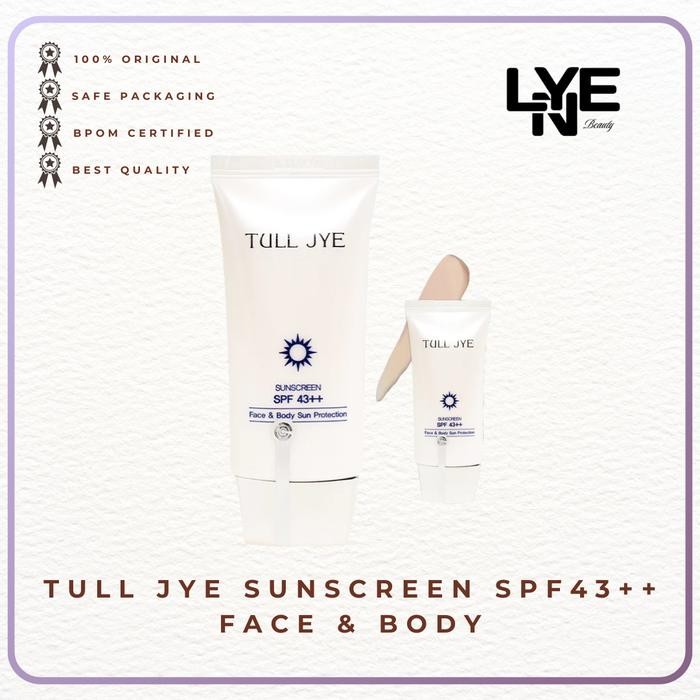 Tull Jye Sunscreen SPF 43++ untuk Wajah dan Tubuh - 50gr
