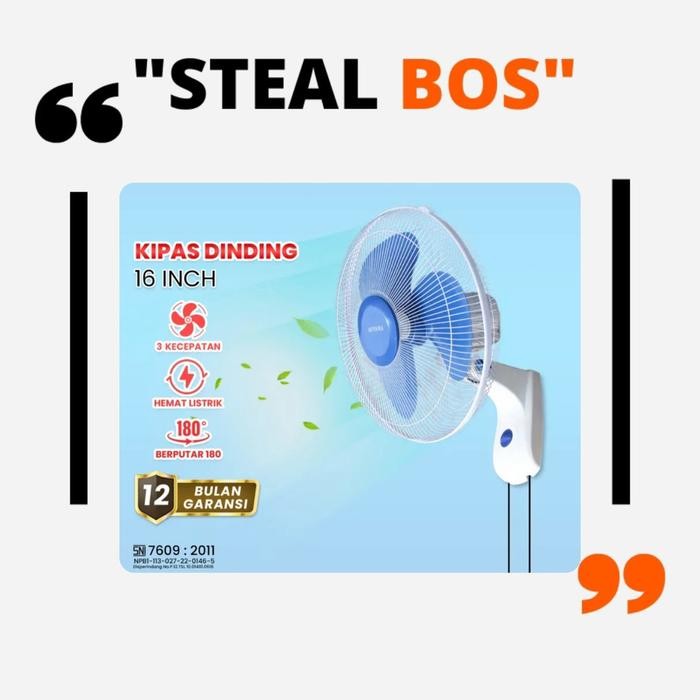 MURAH wallfan aoyama 16 inch/wall fan aoyama 16 inch/kipas dinding aoyama 16