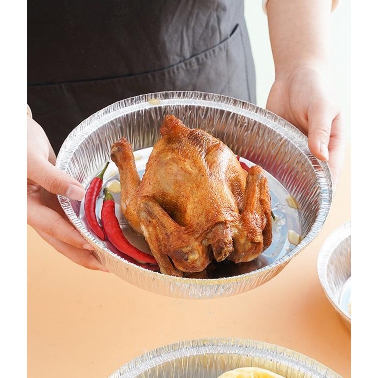 Alumunium Foil Tray isi 10 Pcs Tahan Panas Wadah Loyang Sekali Pakai Mangkok Aluminium Foil Cup