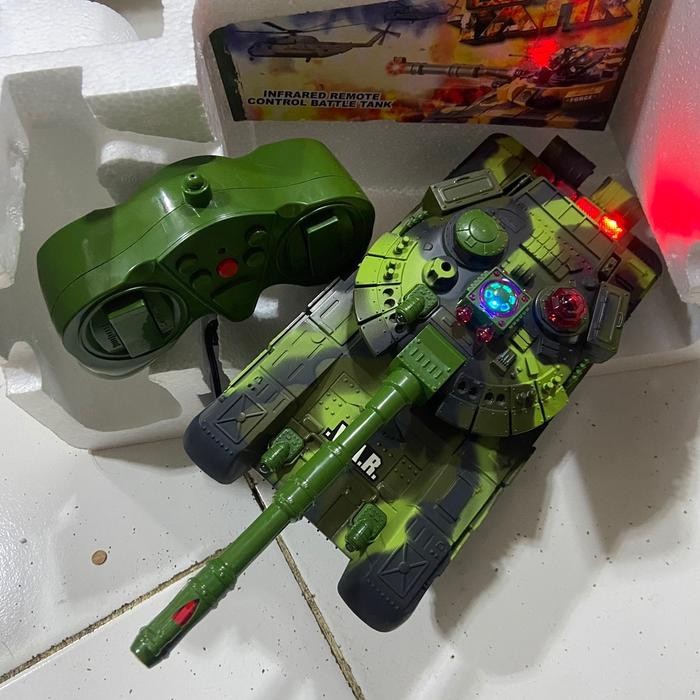 Rc Tank Remote Control Tank Millitary Army Tank War Tank Besar Mainan Mobil Remote