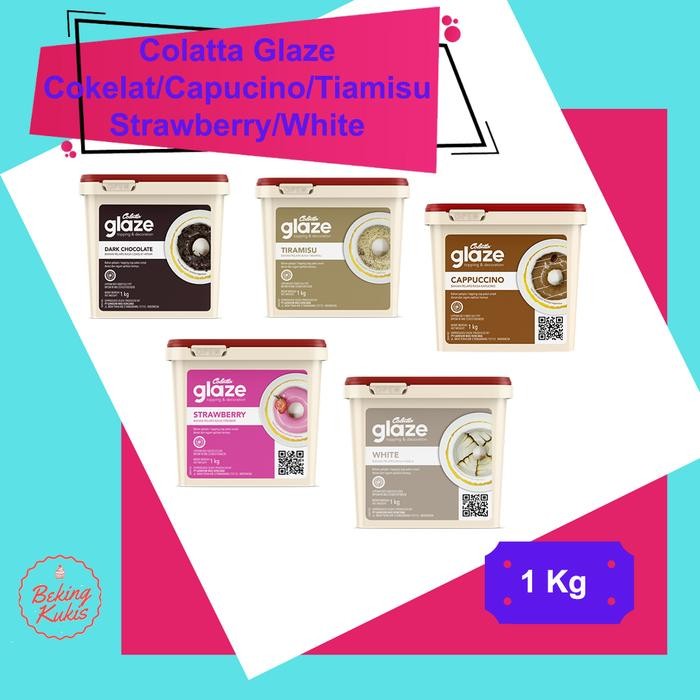 

Glaze Colatta 1 kg dark chocolate/cappuccino/strawberry/tiramisu/white best seller