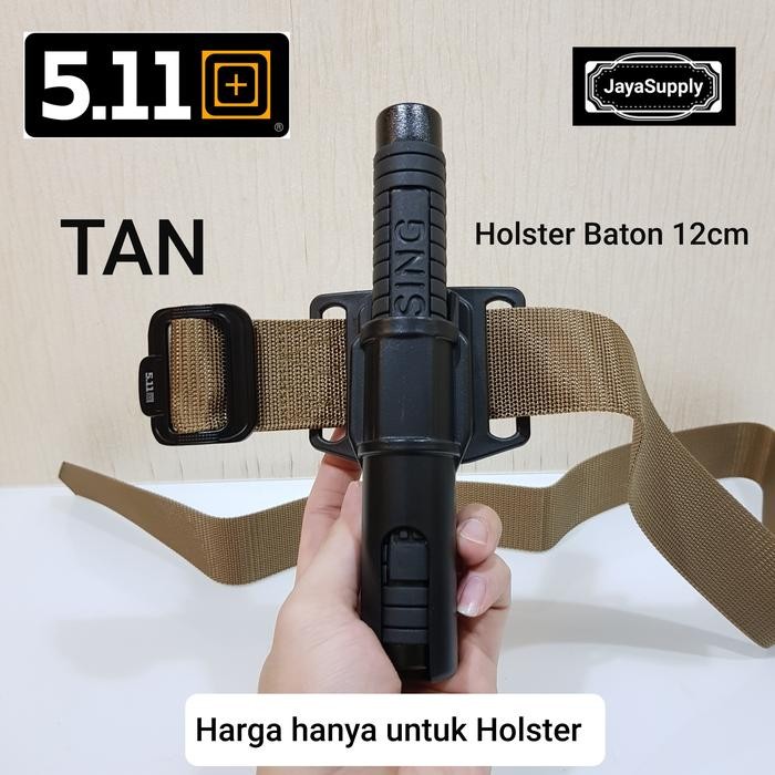 TERMURAH Holster Baton Stick 12cm Stik Belt 511 Police Polisi Pentungan 360