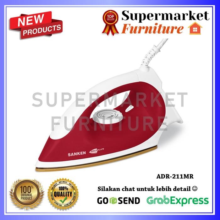 Setrika Listrik Anti Lengket Sanken Adr-211Mr