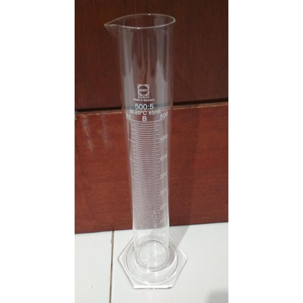 Measuring Cylinder Duran 500 Ml - Duran Gelas Ukur Kaca 500 Ml
