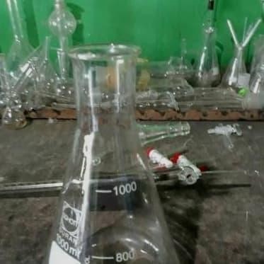 Erlenmeyer Duran 1000Ml Pipa Samping