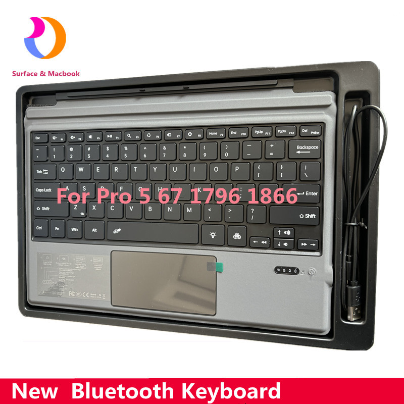 Backlight Bluetooth Keyboard For Microsoft Surface Pro5 6 7 Tablet Wireless Magnetic keyboard For su
