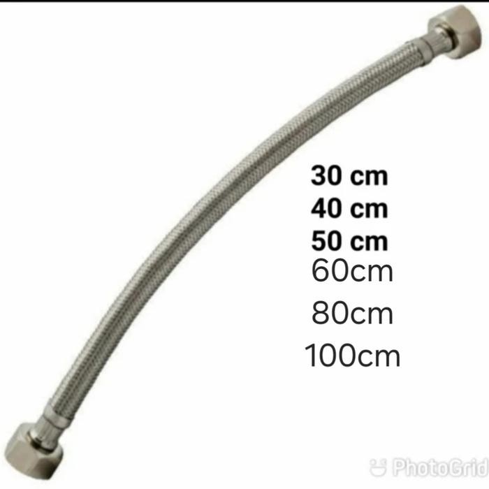 flexible hose flexible anyam selang air panas dingin 1/2 augusto