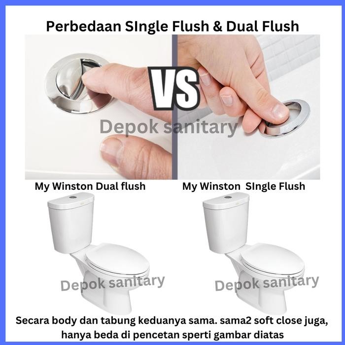 Closet duduk American standard My wingston single flush/ closet duduk