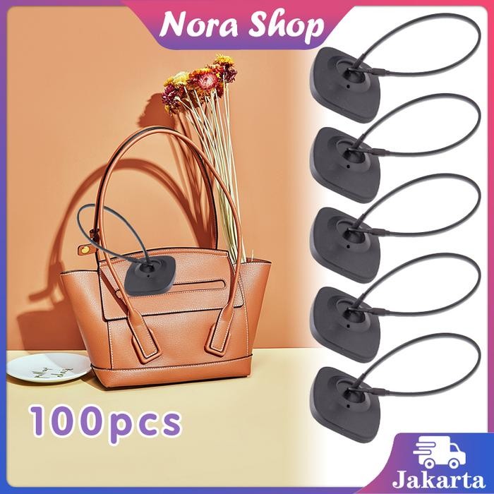 100pcs Sensor Tag Dengan Tali Kunci Rf Pakaian Sensor Baju Anti Maling *